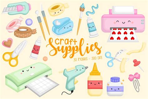 Craft Supplies Clipart - Hobby Clip Art