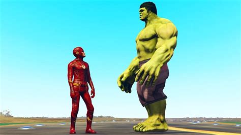 Hulk Vs Flash Fight Youtube