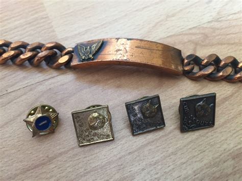 Boy Scout Pins And Rare Copper Bracelet Lot Some Vintage Cub Scouts Bsa