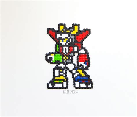 Voltron Defender Of The Universe Pixel Art Magnet Hama Perler Beads