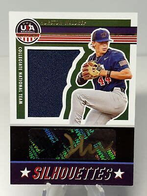 Usa Baseball Hurston Waldrep Sil Hw Silhouettes Black Gold Sp