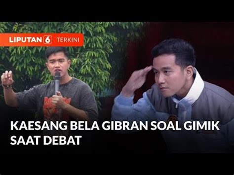 Kaesang Bela Gibran Soal Gimik Cari Jawaban Mahfud Saat Debat