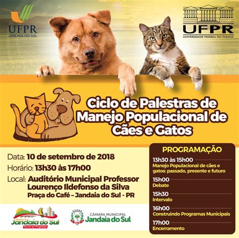 Ciclo De Palestras De Manejo Populacional De C Es E Gatos Jandaia Online