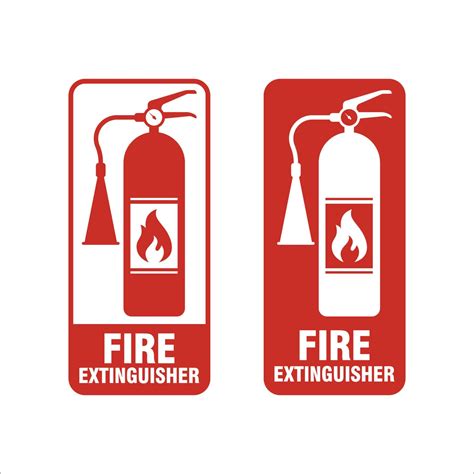 Red Fire Extinguisher Label Fire Extinguisher Icon Vector Illustration 20639826 Vector Art At