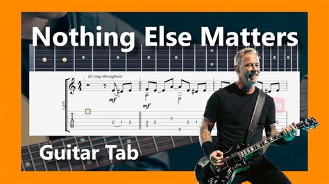 Nothing Else Matters Easy Version Guitar TAB YouTube