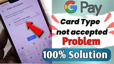 Google Pay Card Type Not Accepted Problem Solved How To Add Debit