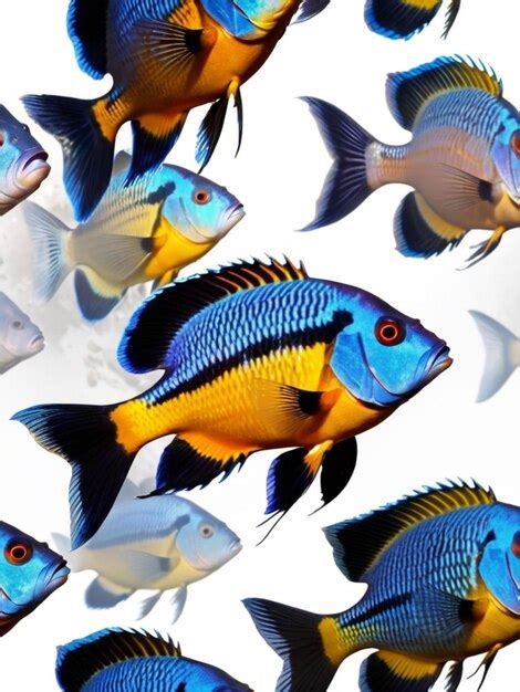 Premium Photo 3d Image Of A Beautiful Fish On White Background