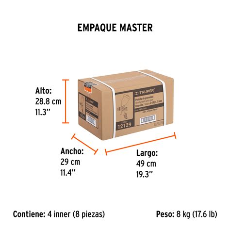 Ficha Tecnica Pistola p pintar gravedad HVLP vaso plástico 1 7 mm Truper