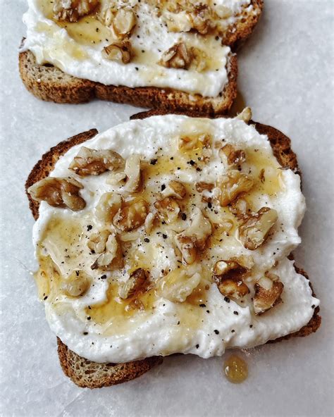 Whipped Ricotta Honey Toast Your New Favorite Breakfast