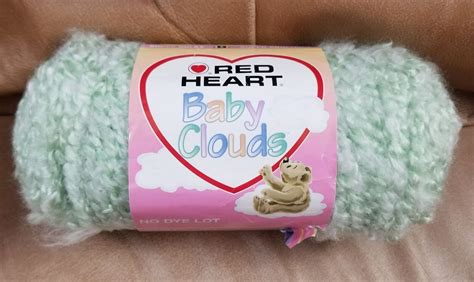 Red Heart Baby Clouds Yarn Lot Of 530 Oz Total Serene Green No Dye