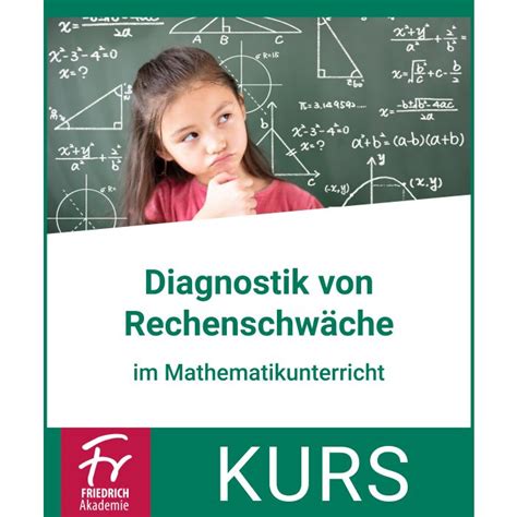 Diagnostik Von Rechenschw Che Im Mathematikunterricht Friedrich Verlag