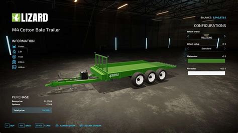 M4 Cotton Bale Trailer V11 Fs22 Mod Farming Simulator 22 Mod