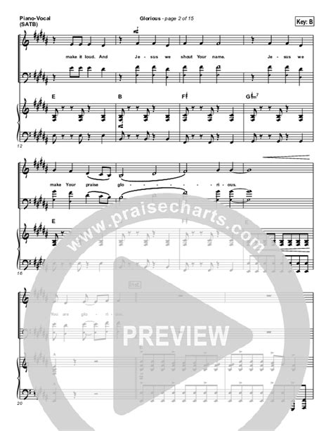 Glorious Sheet Music PDF (BJ Putnam) - PraiseCharts