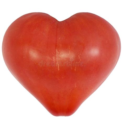 Heart Shaped Tomato Sauce Isolated On White Stock Photo Image Of