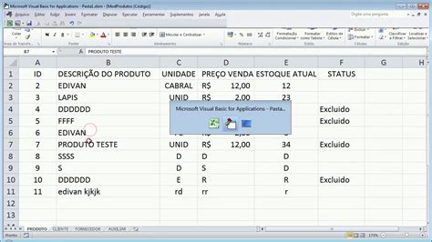 Curso Vba Aula Cadastro De Produto Parte Youtube