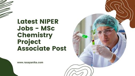 Latest Niper Jobs Msc Chemistry Project Associate Post