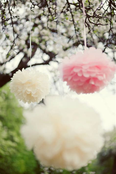 Large Tissue Paper Pompoms Wedding Decoration Set Party Etsy