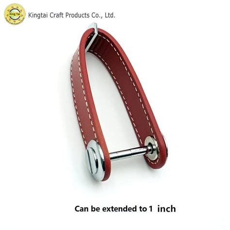 Wholesale Red Leather Keychain Custom China Kingtai Manufacturer And