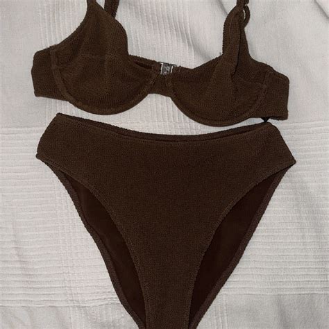 Brun Bikini Arket Plick Second Hand