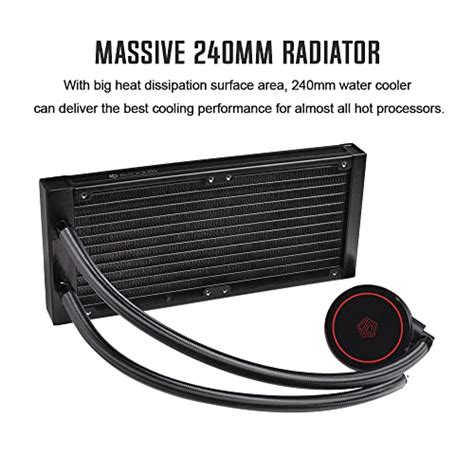 Id Cooling Auraflow X 240 Cpu Water Cooler Rgb Cpu Liquid Cooler 240mm Aio Cooler Mb Sync 12v