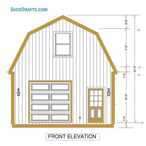 Gambrel Roof Framing Plans