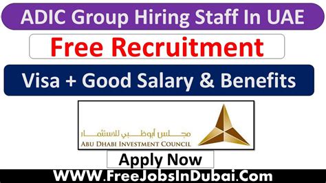 ADIC Careers Jobs Vacancies In Dubai JobsInDubai