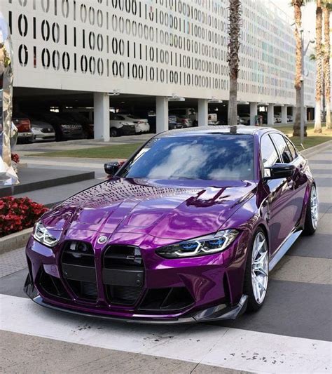 Purple BMW M3