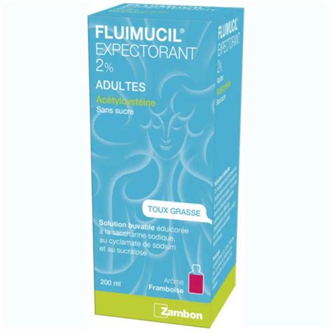 Fluimucil Expectorant Adultes Sans Sucre Zambon Ml