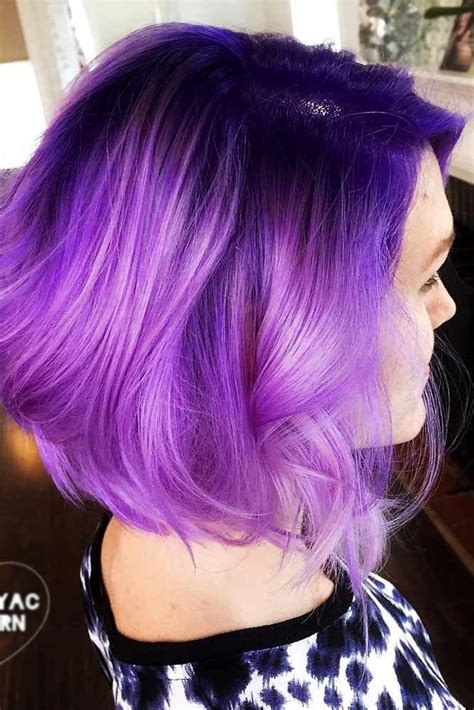 46 Purple Hair Styles That Will Make You Believe In Magic Short