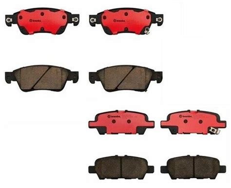 Brembo Front And Rear Ceramic Brake Pad Set Kit For Infiniti G37 X 3 7L