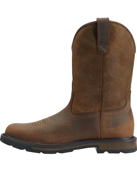 Ariat Groundbreaker Pull On Work Boots Round Toe Boot Barn