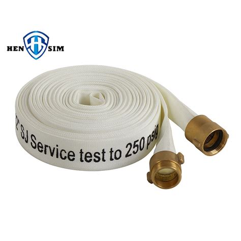 FM UL Standard Canvas Layflat Fire Hose Pipe With EPDM TPU Lining