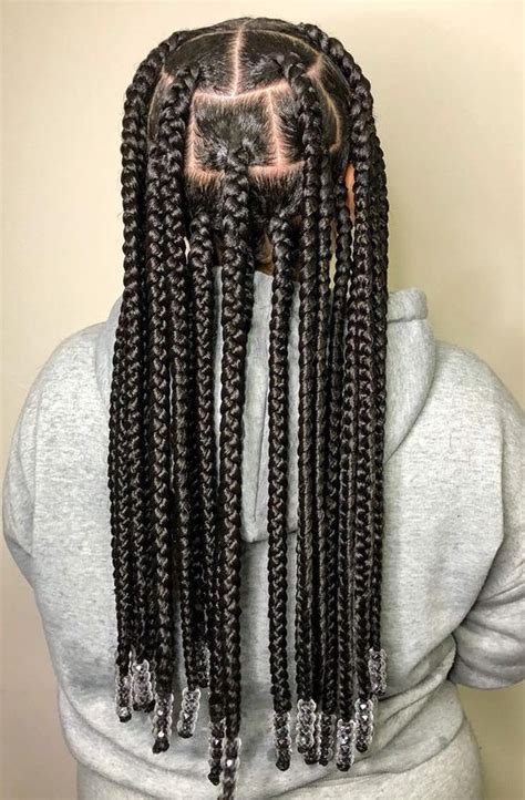 Jumbo Knotless Braids 34 Styles Chicbeauty