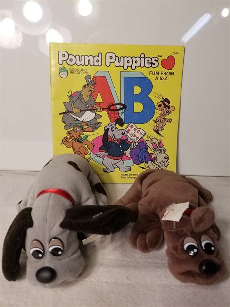 1986 Pound Puppies Book & 2 Puppies | Etsy