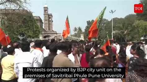 Visuals Protests Organised By Bjps State Unit On The Premises Of