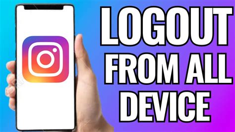 How To Logout Instagram From All Devices Youtube