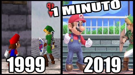 La EvoluciÓn De Super Smash Bros En 1 Minuto 1999 2019 Youtube