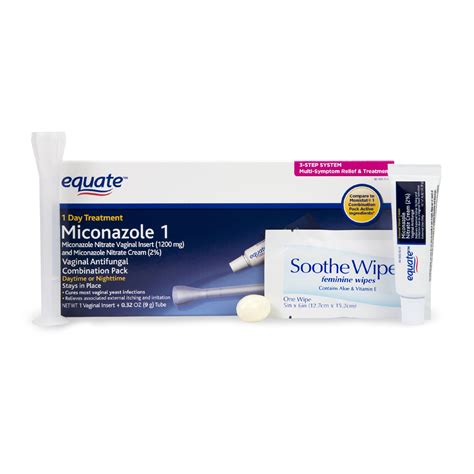 Equate Miconazole Day Miconazole Nitrate Vaginal Insert And Cream