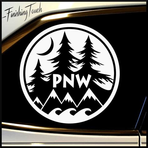 Pnw Sticker Decal Northwest Trees Mountains Nature Vinyl