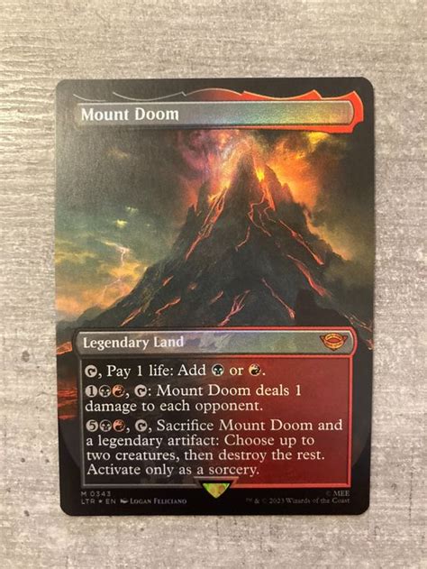 Borderless Foil Mount Doom The Lord Of The Rings NM Kaufen Auf Ricardo