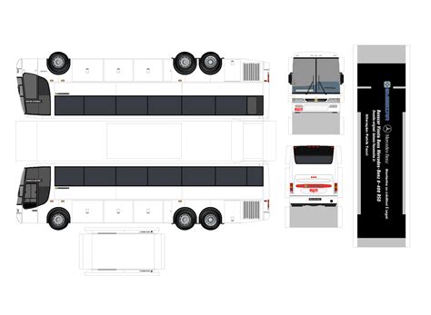 SP Papel Modelismo PaperCraft Ônibus em papel Busscar Vissta Buss