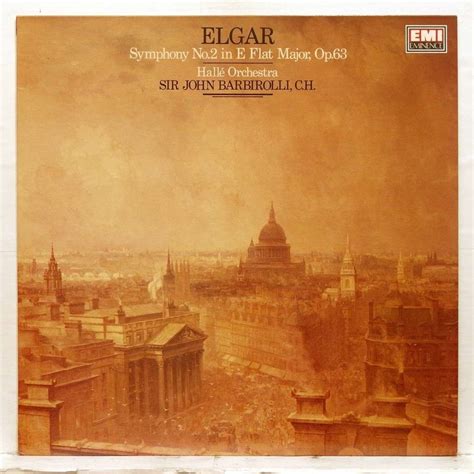 Elgar Symphony No 2 By Sir John Barbirolli LP With Elyseeclassic