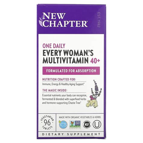 New Chapter Every Woman S One Daily 40 Multivitamin 96 Vegetarian