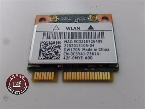 Dell Inspiron Series P T Genuine Laptop Wireless Wificard