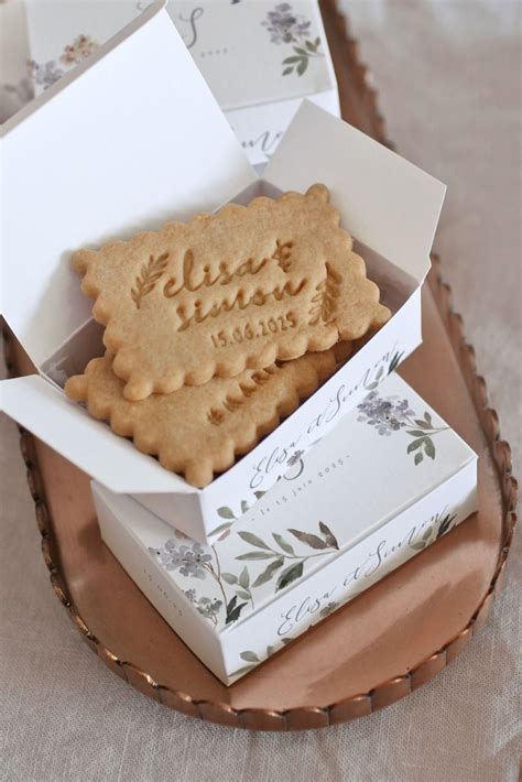 Boîte à biscuits Bake sale packaging Wedding cookies Biscuits packaging