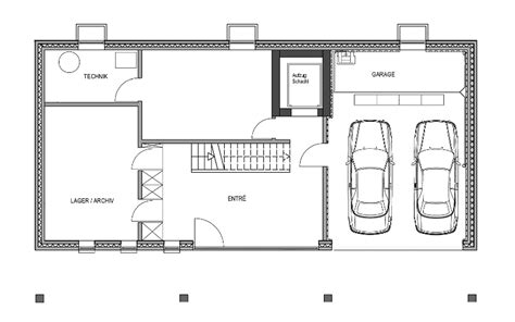 Doppelgarage Grundriss Fertighaus Stadtvilla Modern Grundriss Mit