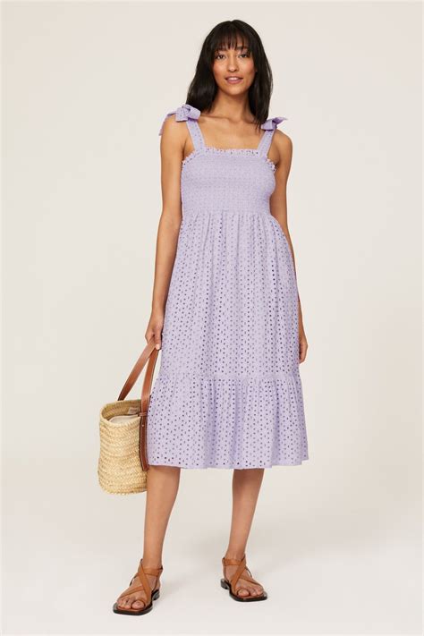 Purple Smocked Dress By Slate And Willow Rent The Runway