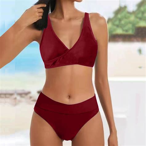 Idall Bikini Sets Bathing Suit Women High Waisted Bikini Sexy Push Up S Vintage Swimsuit Two