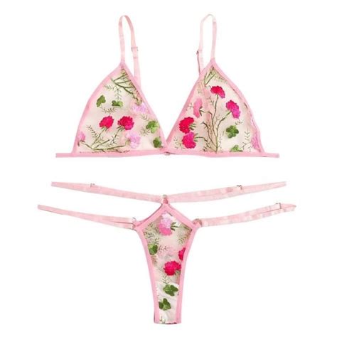 Soutien Gorge New Sexy Fashion G String Thong V Tements De Nuit Sous V Tements Lingerie Fleur