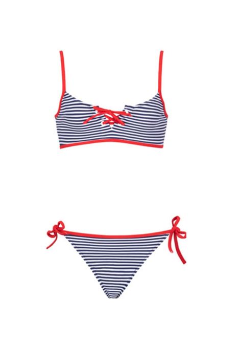 Kom Çizgili Kız Çocuk Bikini Takımı Fiyatı Yorumları